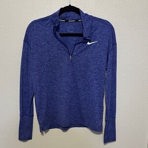 Nike Heathered Purple Quarter-Zip Top